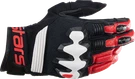 Alpinestars Halo Leather Gloves Black White Bright Red 3XL 3504822-1304-3X. Fixed Price $139.95.