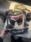 Girls Peewee Fox R3 Motocross Roost Deflector Clear Black Pink Chest Protector. Fixed Price $35.00.