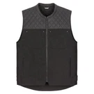 Icon Chamonix Denim & Leather Vest For Motorcycle Riding - Men's Size Small. Fixed Price $185.00.