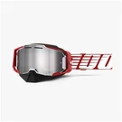 100% Armega Oversized Deep Goggles Flash Silver Lens Red 50005-00009. Fixed Price $70.04.