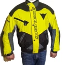 Dainese Motorcycle Jacket Coat Riding Armor Shoulder Pads Black Red Size 56. Fixed Price $120.00.