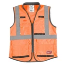 48-73-5051MILWAUKEE Tool Hi Vis Orange Prfrm Sfty Vest S/m. Fixed Price $52.50.