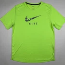 Nike Running Division Dri-fit Miler Shirt Lime Green Mens Medium DQ4753-358 FA22. Fixed Price $17.85.