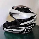 Fox Racing Helmet Men Size Small 55-56CM V1 Pilot White Black Dot Approved. Fixed Price $19.99.