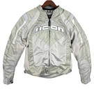 Icon Contra Women Motorcycle Jacket Medium Silver Mesh Armor Ready Riding. Fixed Price $82.87.