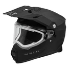Fly Racing Trekker Cold Weather Snow Solid Helmet W/ Electric Shield - Grey. Fixed Price $309.95.