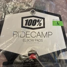 (1) 100% Ridecamp Elbow Guards Grey/black Large 90140-303-12 Brand New. Fixed Price $35.00.