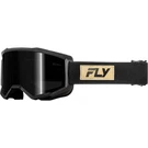 Fly Racing Focus Sand Goggles Black/tan W/ Dark Smoke Lens 37-51140. Fixed Price $43.63.