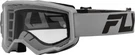 Fly Racing Youth Focus Goggle, Silver/charcoal With Clear Lens. Fixed Price $28.95.