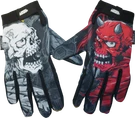 Lethal Threat Good N Evil Skulls Gloves GL15021M. Fixed Price $29.99.
