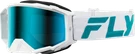 Fly Racing 37-51907 Zone Elite Goggle White/teal W/ Light Grn Mirror/smoke. Fixed Price $129.95.