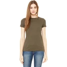 Bella + Canvas Ladies' The Favorite T-shirt 6004 100% Cotton Fitted Sleeves Tee. Fixed Price $12.05.