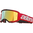 Alpinestars Vision 5 Blaze Goggles Red Black/gold Mirror. Fixed Price $59.95.