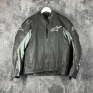 Alpinestars Mens Large 42 Leather Motorcycle Jacket Black Race Armor Liner. Fixed Price $170.99.