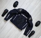 Mens Dainese Full Zip Super Rider D-dry Motorcycle Racing Armored Jacket Size 58. Fixed Price $299.00.