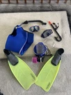 Body Glove Long Blade Snorkel/mask Set With Fins. Fixed Price $65.00.