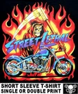 Street Lethal Grim Reaper Death Chopper Motorcycle Outlaw Biker Skull T-shirt T9. Fixed Price $15.95.