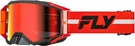 Fly Racing Zone Pro Goggle Red/black/grey With Mirror/smoke Lens 37-51919. Fixed Price $73.95.