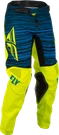 Fly Racing Kinetic Wave Hi-vis/blue Mx Off Road Pants Youth Sizes 18 26. Fixed Price $61.99.