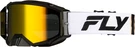 Fly Racing Zone Pro Mx Goggle White/black Gold Mirrored Lens/smoke. Fixed Price $89.95.