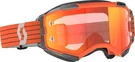 Scott Usa Fury Goggles Osfm Orange/gray/orange Chrome Works Lens 272828-1011280. Fixed Price $60.30.