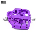E*thirteen Base Flat Pedals - Mtb Platform Composite Body 22 Pins, 9/16" Purple. Fixed Price $44.00.
