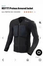 Rev'it! Proteus Armored Jacket Size W Seeflex Limb Protection And Back. Fixed Price $130.00.