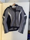 Y2K Women Dainese Motorcycle Jacket SZ52 Black Silver Pads Armor Riding Biker. Fixed Price $48.94.