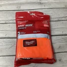 Milwaukee High Visibility Orange Class 2 Safety Vest S/m 48-73-5031 Lot Of. Fixed Price $31.98.