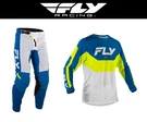 New 2026 Fly Racing Kinetic Mesh Gear Set-jersey&pants- Blue/white/hi-vis Yellow. Fixed Price $189.90.