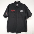 Lethal Threat Work Shirt Mens Large Black Rusty Nuts Garage Rockabilly. Fixed Price $29.99.