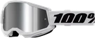 100-PERCENT Strata 2 Goggle White Mirror Silver Lens Eyewear. Fixed Price $39.95.