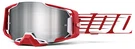 100% 50005-00009 Armega Goggle Oversized Deep Red With Mirror Silver Lens. Fixed Price $119.95.