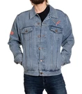 Calhoun Officially Licensed Corvette Denim Jean Jacket Large Gm Embroidered. Fixed Price $79.99.