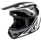Fly Racing Kinetic Crest Helmet Black/white/grey Small 73-8674S. Fixed Price $169.95.