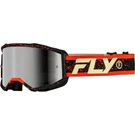 Fly Racing Zone Goggles Black/red/cream With Silver Mirror/smoke Lens 37-51527. Fixed Price $49.66.