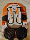 Like New Leatt Neck Brace 5.5 Gpx - White & Orange Small/medium. Fixed Price $130.00.