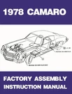 Jegs Factory Assembly Instruction Manual For 1978 Chevrolet Camaro. Fixed Price $34.99.