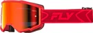 Fly Racing 37-51536Y Youth Zone Goggle Red/crimson W/red Mirror/smoke Lens. Fixed Price $48.79.