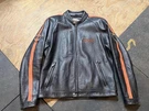 Harley-davidson Men Racing Stripe Leather Jacket 97083-06VM Size Large. Fixed Price $260.00.