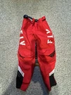 Fly Racing Youth Size 24 Med F-16 Bmx Motocross Pants Red Black Adjustable. Fixed Price $17.50.