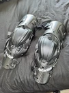 Asterisk Carbon Cell Knee Braces Pair Like New Size Sm. Fixed Price $550.00.