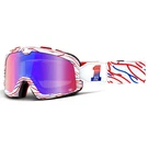 100% Percent Barstow Performance Goggles - Death Spray Customs Red/blue Mirror. Fixed Price $127.60.