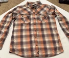 Women Fox Racing Plaid Flannel Shirt Motorcross Streetwear Black, Orange, Med. Fixed Price $22.00.