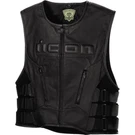 Icon Regulator D3O Leather Vest Black. Fixed Price $185.00.