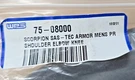 Scorpion Sas-tec SC-1/02 Replacement Armor Shoulder Elbow Knee Pr 75-08000. Fixed Price $23.75.