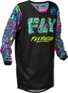 Fly Racing 379-525YXL Youth Kinetic Mutant Jersey Black/multi. Fixed Price $50.95.