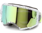 Fly Racing Zone Goggles (dark Grey/hi-vis) (iridescent Green Mirror Lens). Fixed Price $44.95.