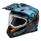 Fly Racing Trekker Cold Conceal Helmet W/ Electric Shield - Slate Black Red. Fixed Price $329.95.