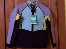 Sea-doo Women's Montego Neoprene Wetsuit Jacket Lilac Blue Yellow Brp Nwt. Fixed Price $25.00.